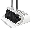 OPTTIDI Broom with Dustpan Combo Set, Hand Broom and Dustpan Set for Sweeping Indoor Angle Broom for Home Office Kitchen Lobby Floor Pet Hair
