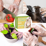 WeaChallengers Disposable Plastic Gloves Food Handling Service Disposable PE Gloves For Cooking (500 Coun)