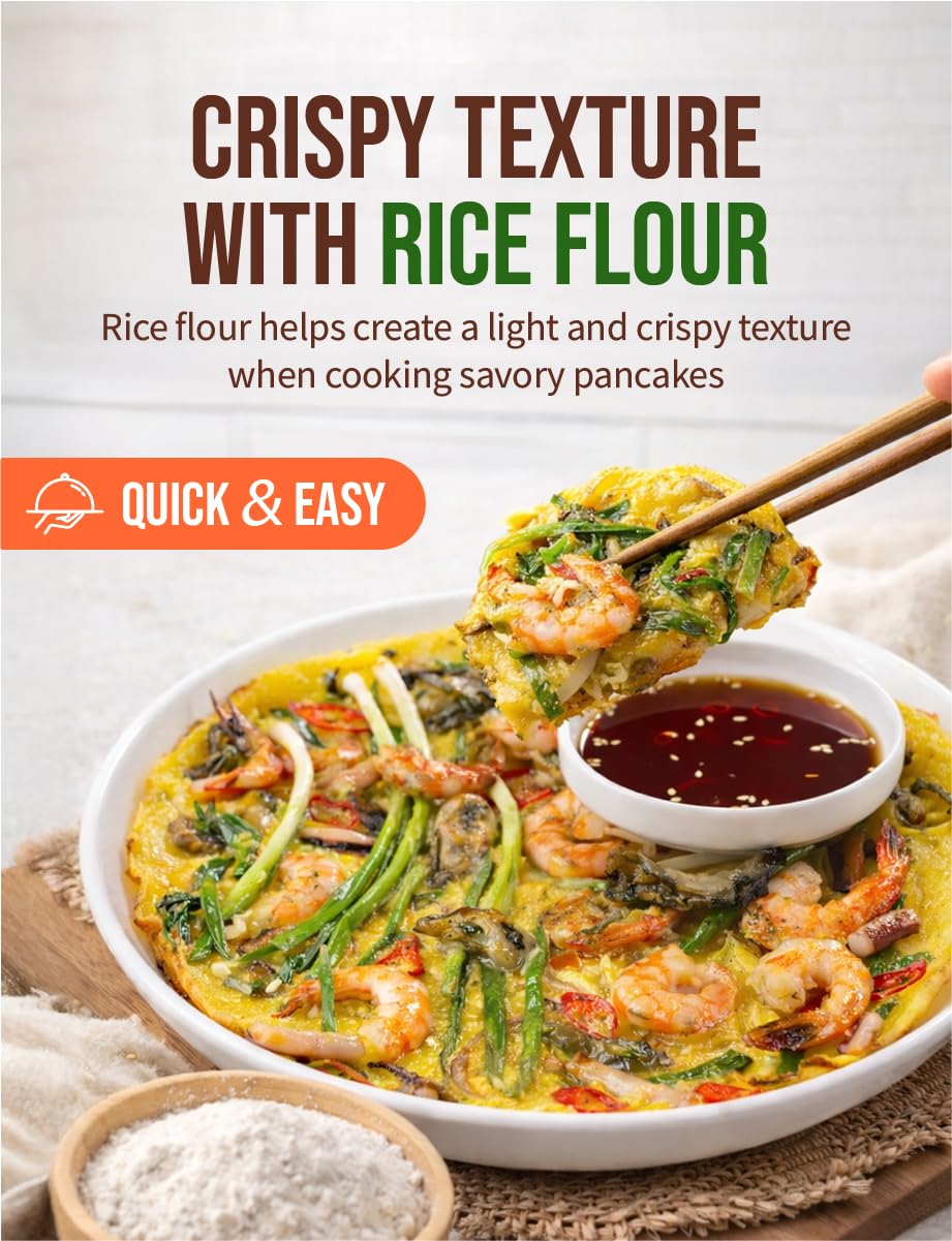 Nice Witch’s Organic Korean Pancake Mix (Buchim Mix), Crispy Korean-Style Pancake Batter Made with Organic Korean Rice, 10.6 oz (300 g) ????