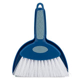 Small Broom with Snap-on Dust Pan, Blue Hefty Durable (1)