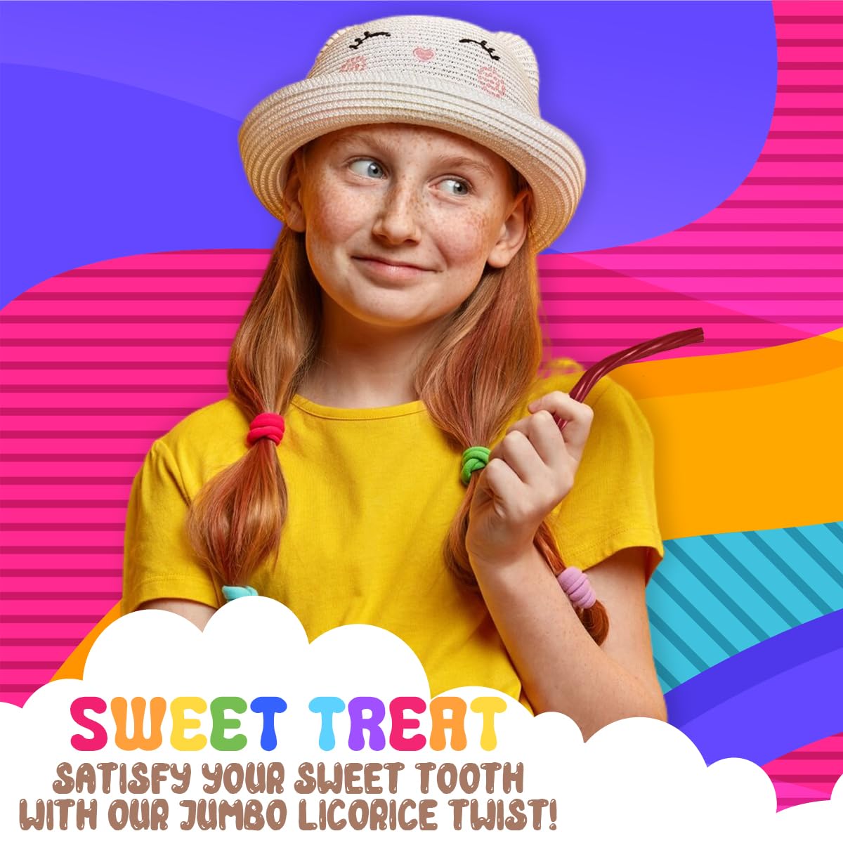 Amish Good Gourmet Licorice Twist Candy - Premium Sweet & Chewy Treat, Cinnamon Jumbo Licorice Twist Perfect Snack Under 100 Calories