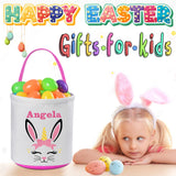 3 Pack Personalized Easter Basket, Touber Easter Bunny Baskets Easter Baskets for Kids Personalized Easter Gifts for Kids Ideas Easter Baskets Empty