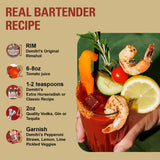 Demitri's Bloody Mary Seasoning Classic Recipe & Extra Horseradish Bundle, Concentrated Drink Mixers, Perfect for Home Brunch Parties & Cocktails, 16