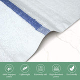 TOALLA Bar Mop Blue Stripe 10lbs 16x19 Pack of 60 100% Cotton Double Stitched Route Ready Absorbent Kitchen Towel Dish Towels and Dishcloths Towels