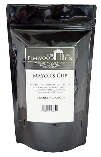 Elmwood Inn Fine Teas, Mayor's Cup Classic Blend Black Tea, 16-Ounce Pouches