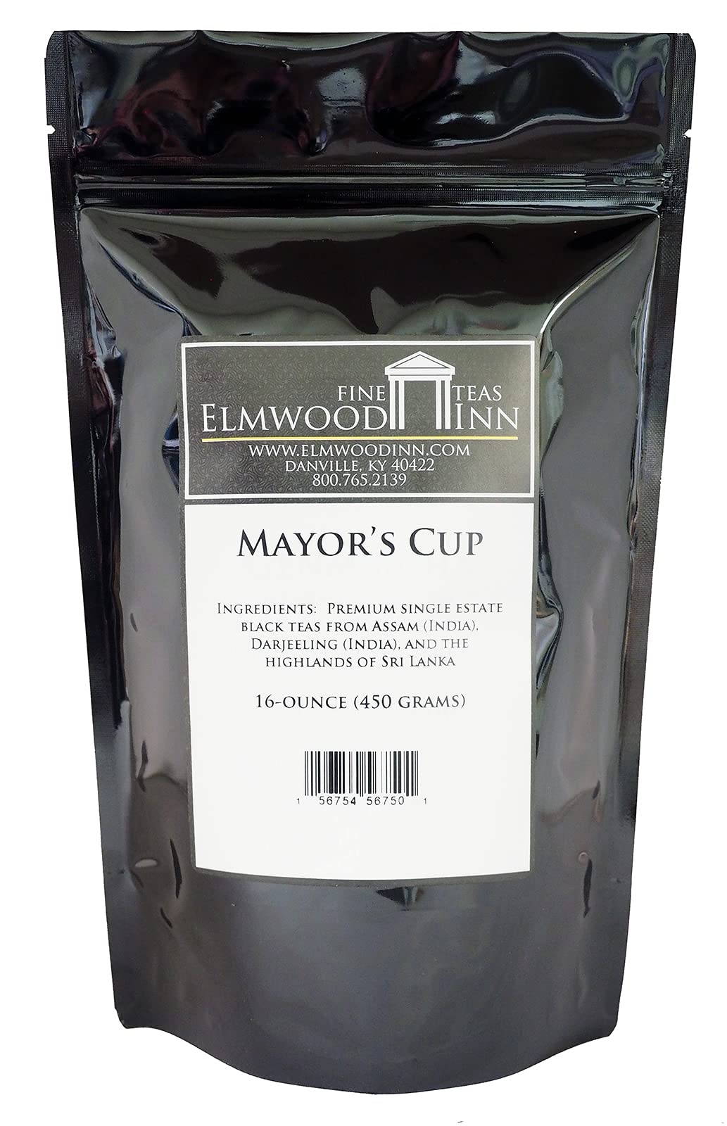 Elmwood Inn Fine Teas, Mayor's Cup Classic Blend Black Tea, 16-Ounce Pouches