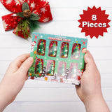 Mini Chocolatey Christmas Trees and Reindeers, Individually Wrapped Candy Gift Boxes, Perfect Stocking Stuffer Treats, 8 Pieces Inside Each (Set of 2)