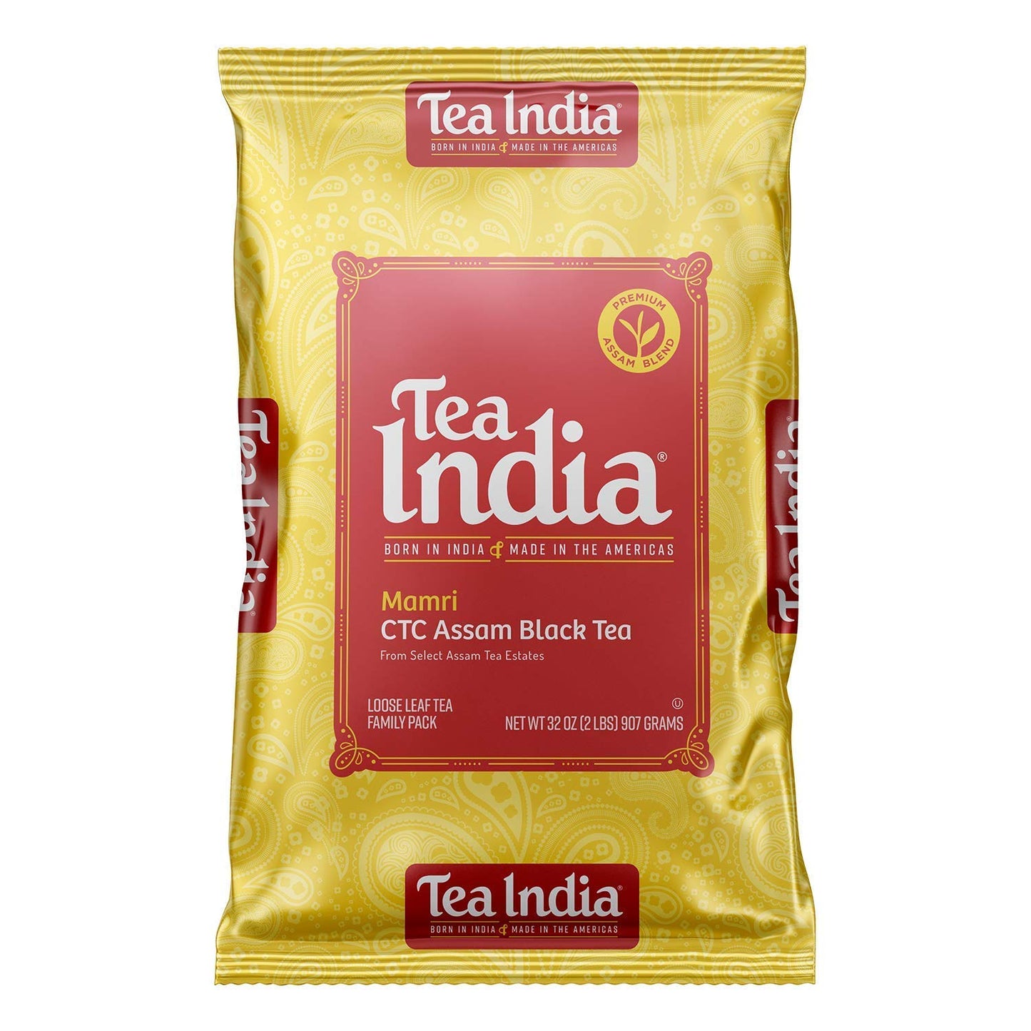 Tea India Assam Black Tea, CTC Loose Leaf, 2 lb