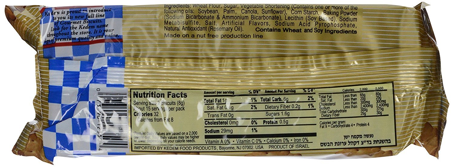 Kedem, Tea Biscuit Plain, 4.2 Oz
