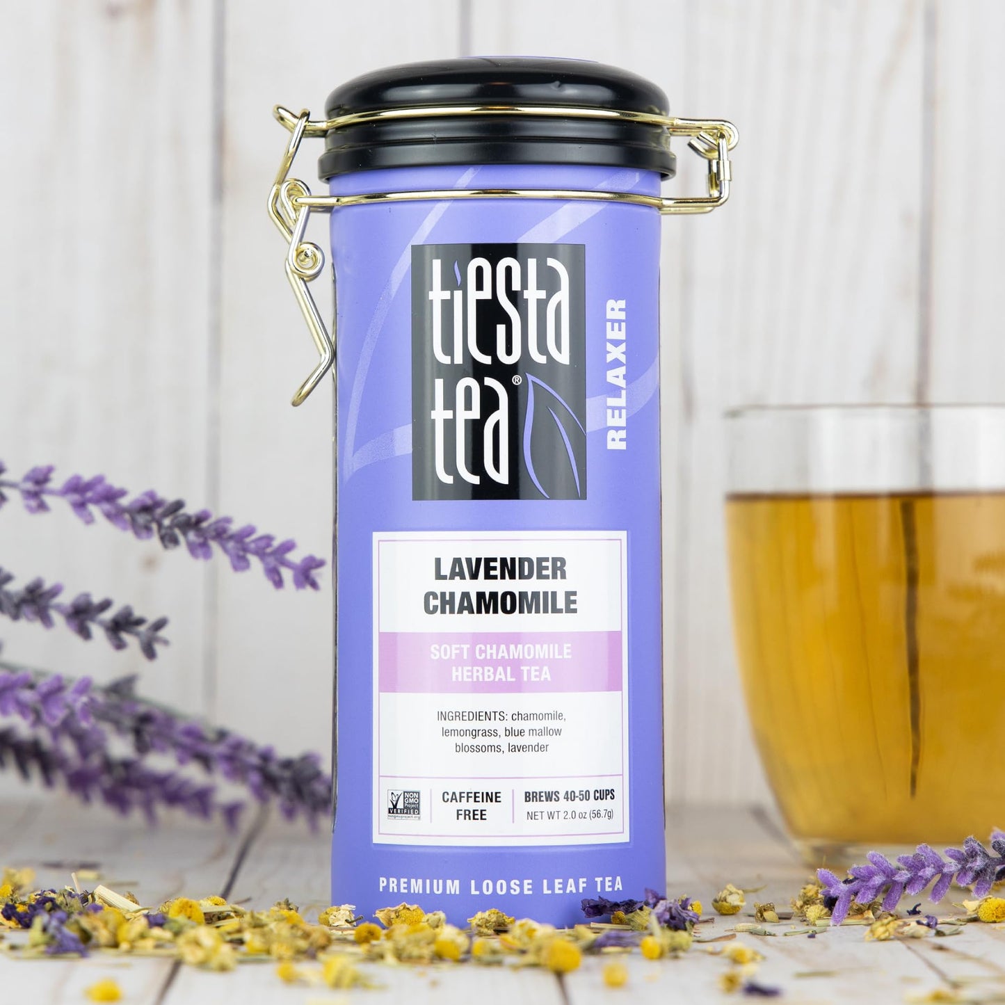Tiesta Tea - Lavender Chamomile Herbal Tea, Loose Leaf, Calming Blend with Chamomile, Lavender, Lemongrass, Caffeine-Free Herbal, Great for Hot or