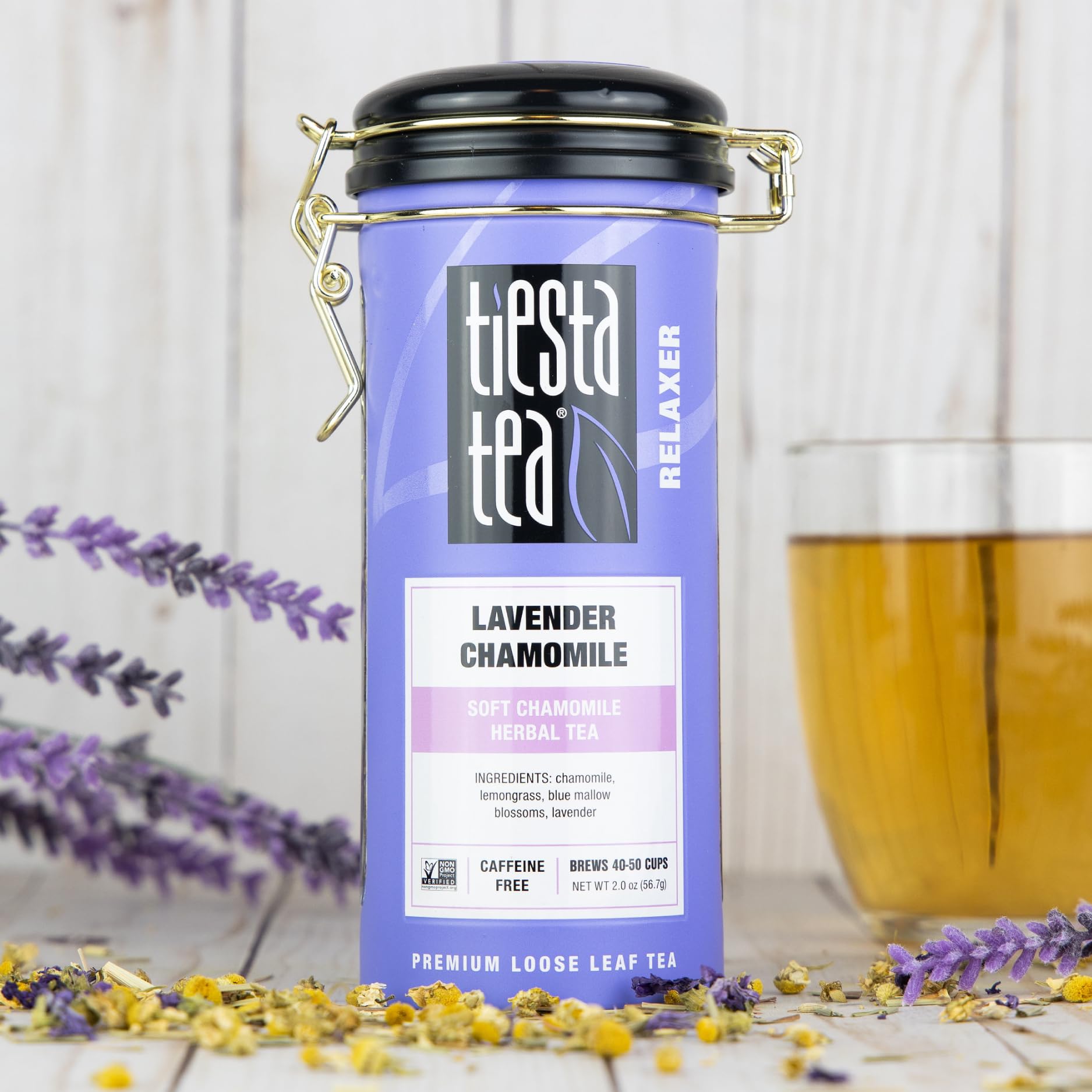 Tiesta Tea - Lavender Chamomile Herbal Tea, Loose Leaf, Calming Blend with Chamomile, Lavender, Lemongrass, Caffeine-Free Herbal, Great for Hot or