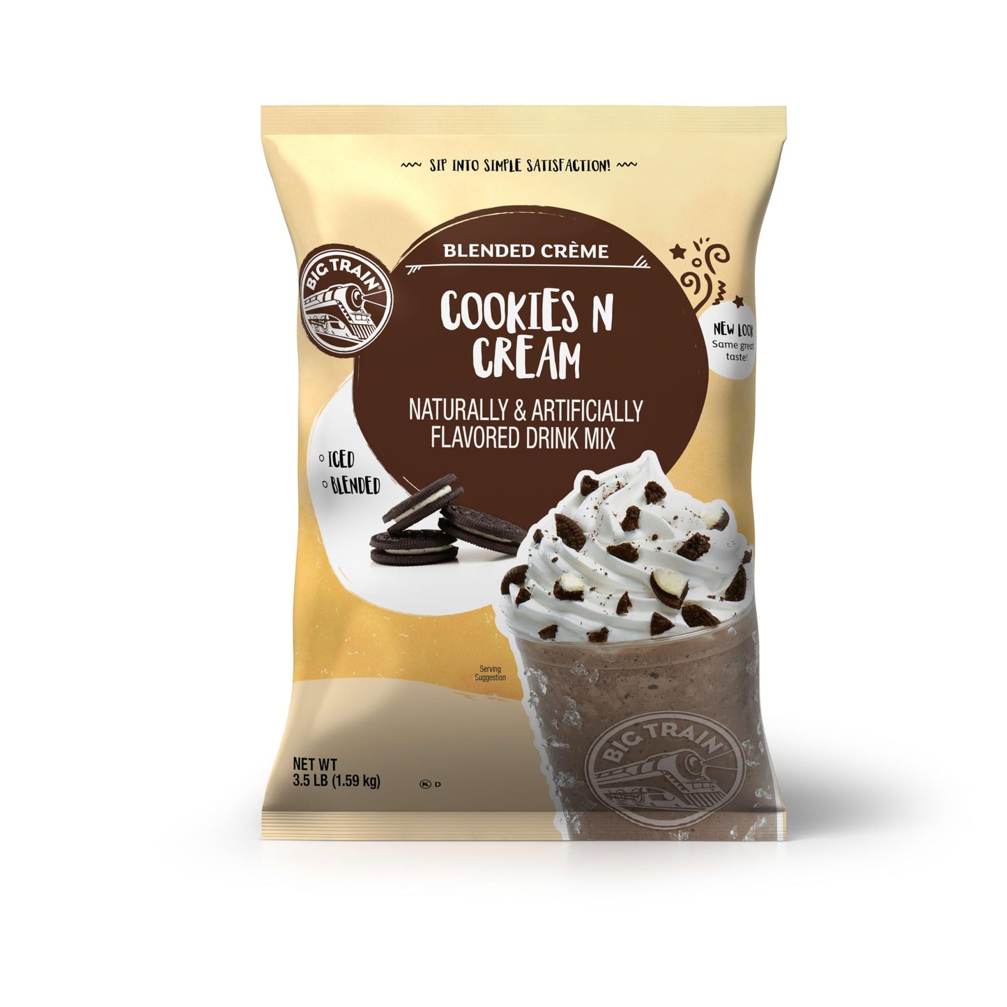 Big Train Cookies N Cream Blended Crème Beverage Mix, 3.5 Pound (Pack of 1)