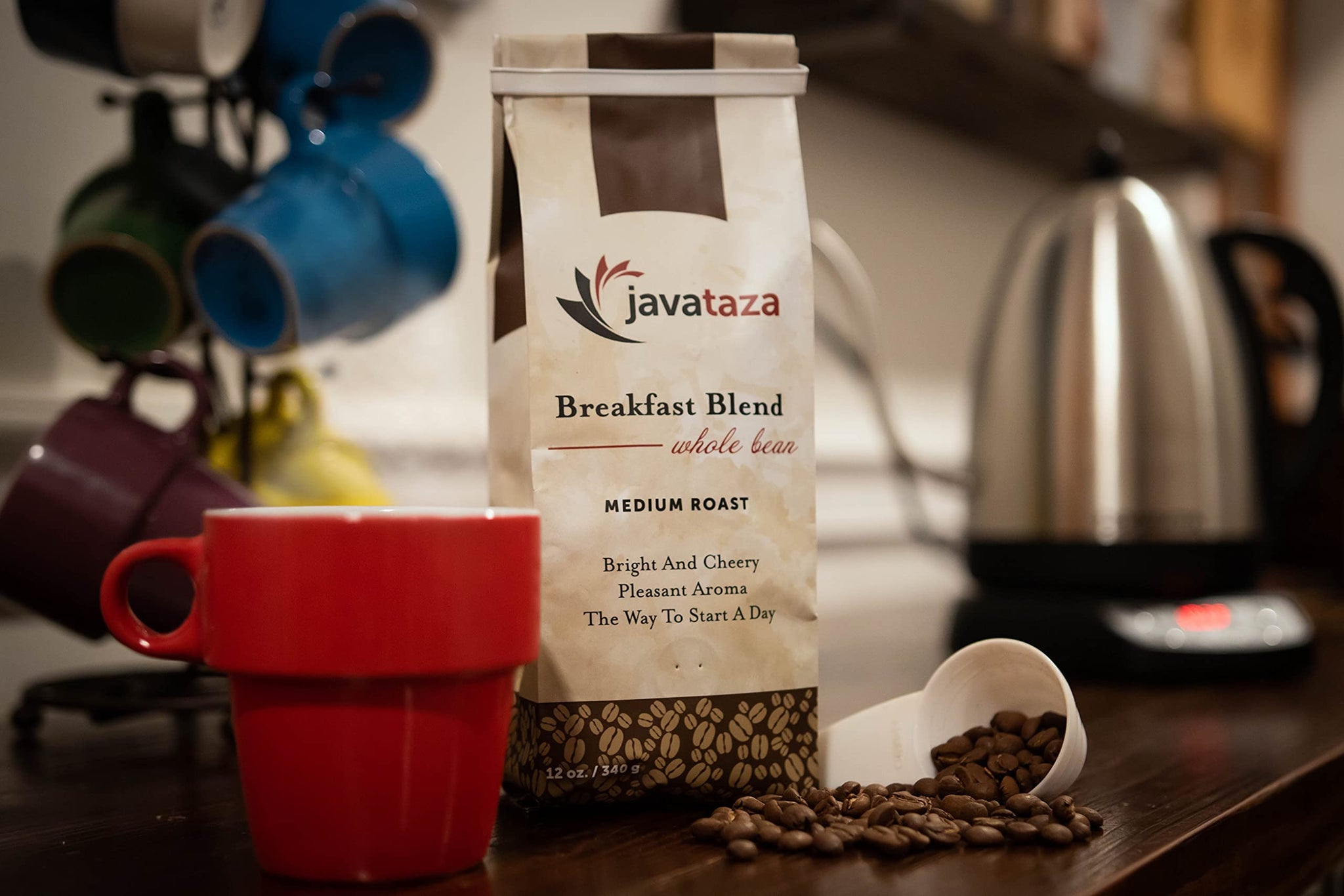 Breakfast Blend Whole Bean Coffee 12 oz. - Fairly Traded, Naturally Shade Grown