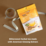 Prince of Peace Instant Wild American Ginseng Tea, 30 Sachets - Healthy Drink, Caffeine-Free Energy-Boosting, Heavy Antioxidants, Made in the USA