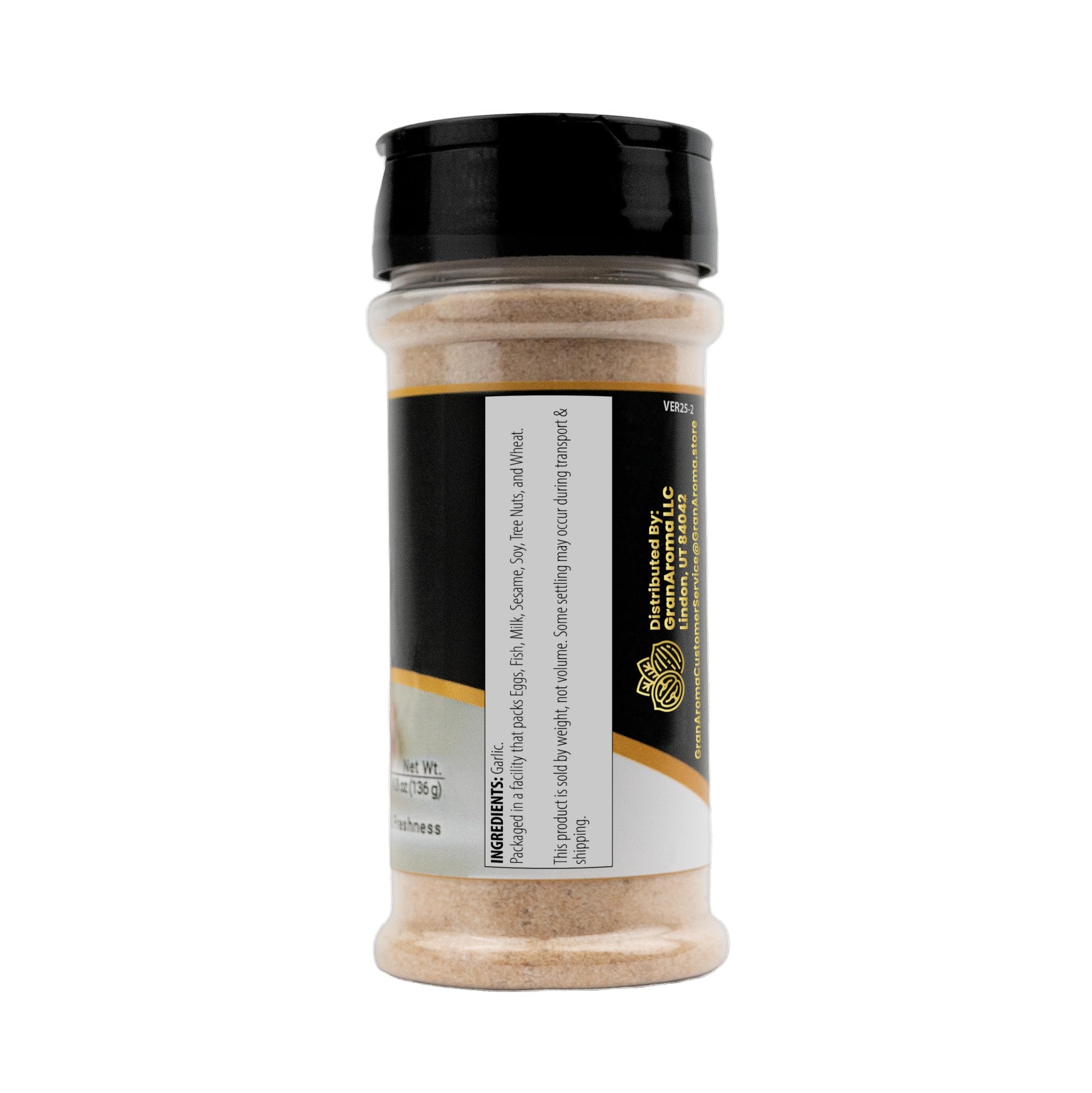 GranAroma Granulated Garlic, Versatile Seasoning, Dehydrated (4.8 Ounce)