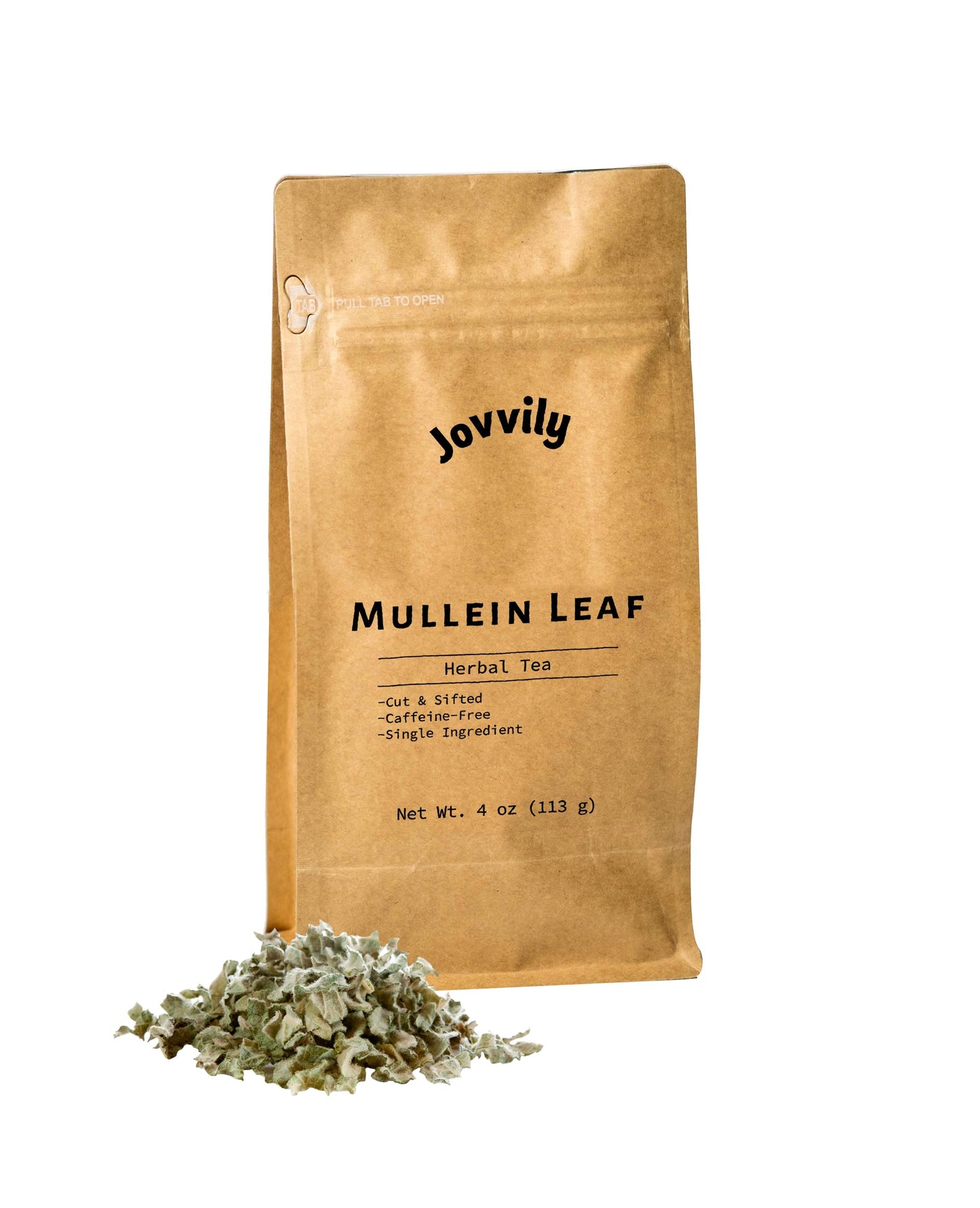 Jovvily Mullein Leaf - 4 oz - Cut & Sifted - Herbal Tea - Caffeine Free