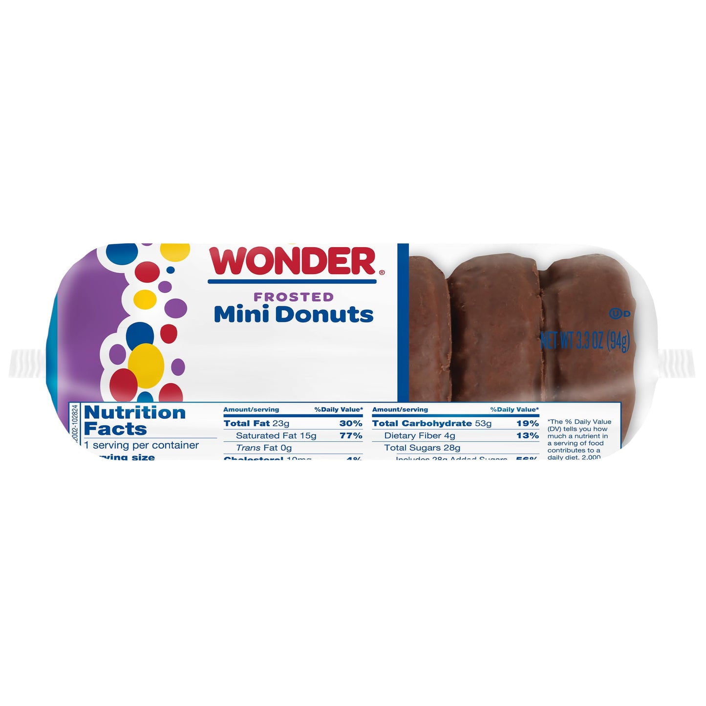 Wonder Frosted Mini Donuts, Portable Frosted Donuts, 3.3 oz, 6 Count