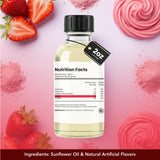 Dolce Flav Strawberry Extract - 2 Ounce Oil-Soluble Kosher, Sugar-Free, Concentrated Berry Flavor for Candy, Chocolates & Desserts, Includes Measured