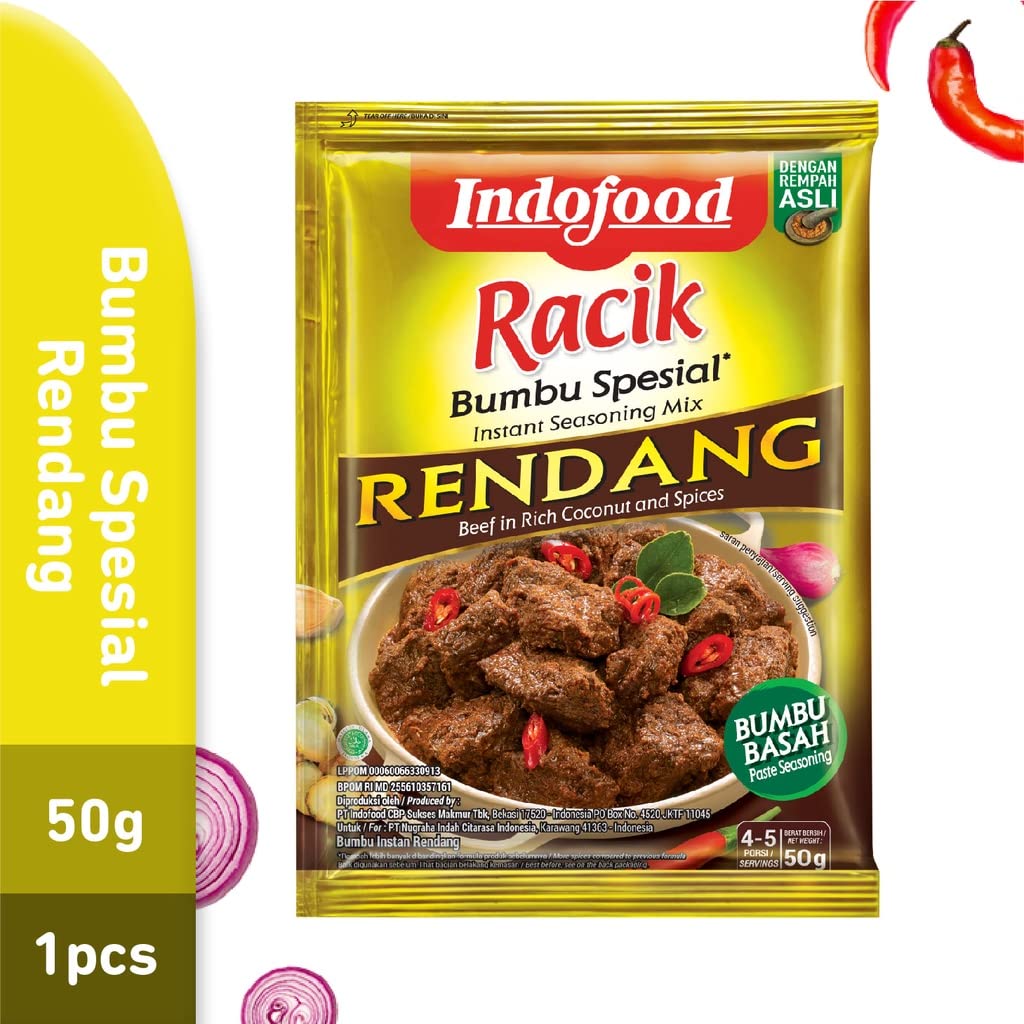 Indofood Rendang Curry Sauce, 2.1 Ounce (Pack of 24)