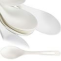 Spoons Made From Non-GMO Plant-Based Plastic 100 Pack. Sturdy Utensils are Certified Compostable, Disposable, Eco-Friendly Cutlery With No Wood Taste