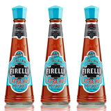 FIRELLI Extra Hot Italian Hot Sauce | 5oz Bottle (Pack of 3) | Perfect Added Kick for Wings or Pizza | Hottest Italian Hot Sauce, Gluten Free, Keto