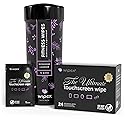 Wipex Screen Wipes & Gym Wipes Combo Pack - 75ct Gym Equipment Canister & 24ct Individually Wrapped Fitness Touch Screen Cloths, Safe for Yoga Mats