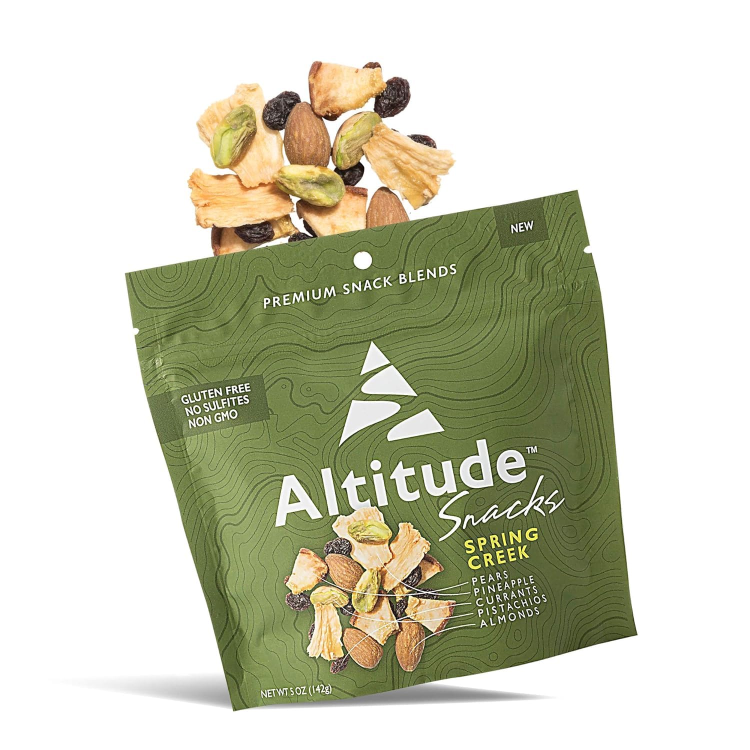 Spring Creek Trail Mix, Dried Fruit and Mixed Nuts, Hiking and Office Snacks, No Added Sugars, Snack Pack of 8 x 5oz - Altitude Snacks