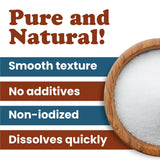 Food to Live Mediterranean Fine Sea Salt, 15 Pounds- Fine, Natural, Non-Iodized Crystals from Italy for Cooking, Baking and Seasoning, Non-GMO, Vegan