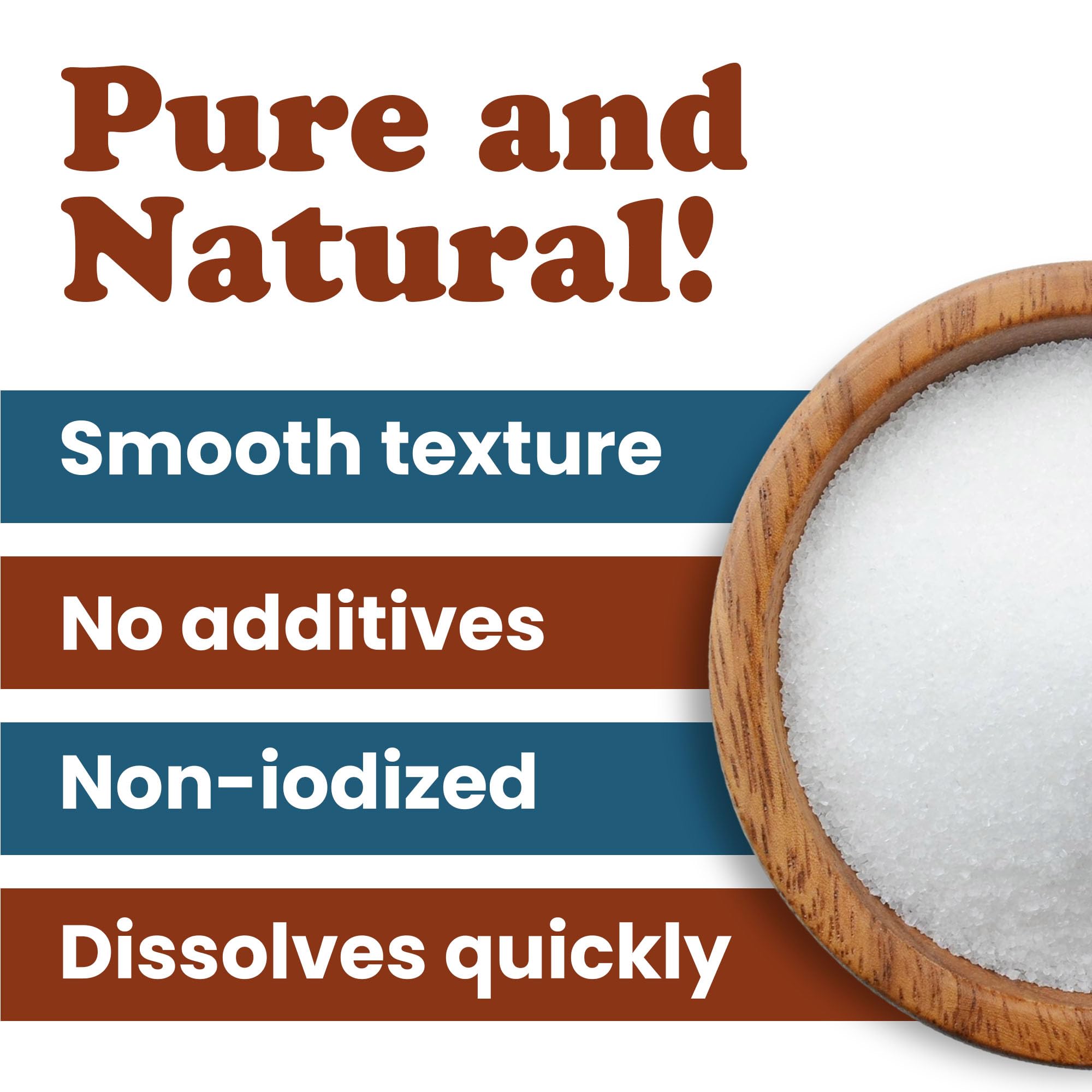 Food to Live Mediterranean Fine Sea Salt, 15 Pounds- Fine, Natural, Non-Iodized Crystals from Italy for Cooking, Baking and Seasoning, Non-GMO, Vegan