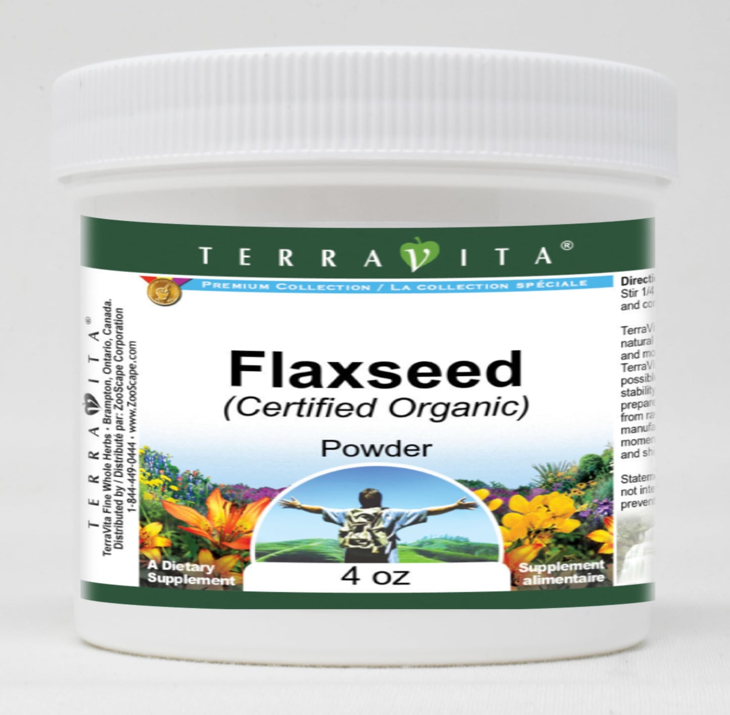 Flaxseed (Certified Organic) Powder (4 oz, ZIN: 517689) - 3 Pack