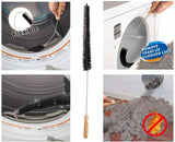 Dryer Vent Cleaner Kit & Refrigerator Condenser Coil Brush-Dryer Lint Brush Vent Trap Cleaner-Vacuum Attachment for Small Crevice-Dryer Cleaner Brush