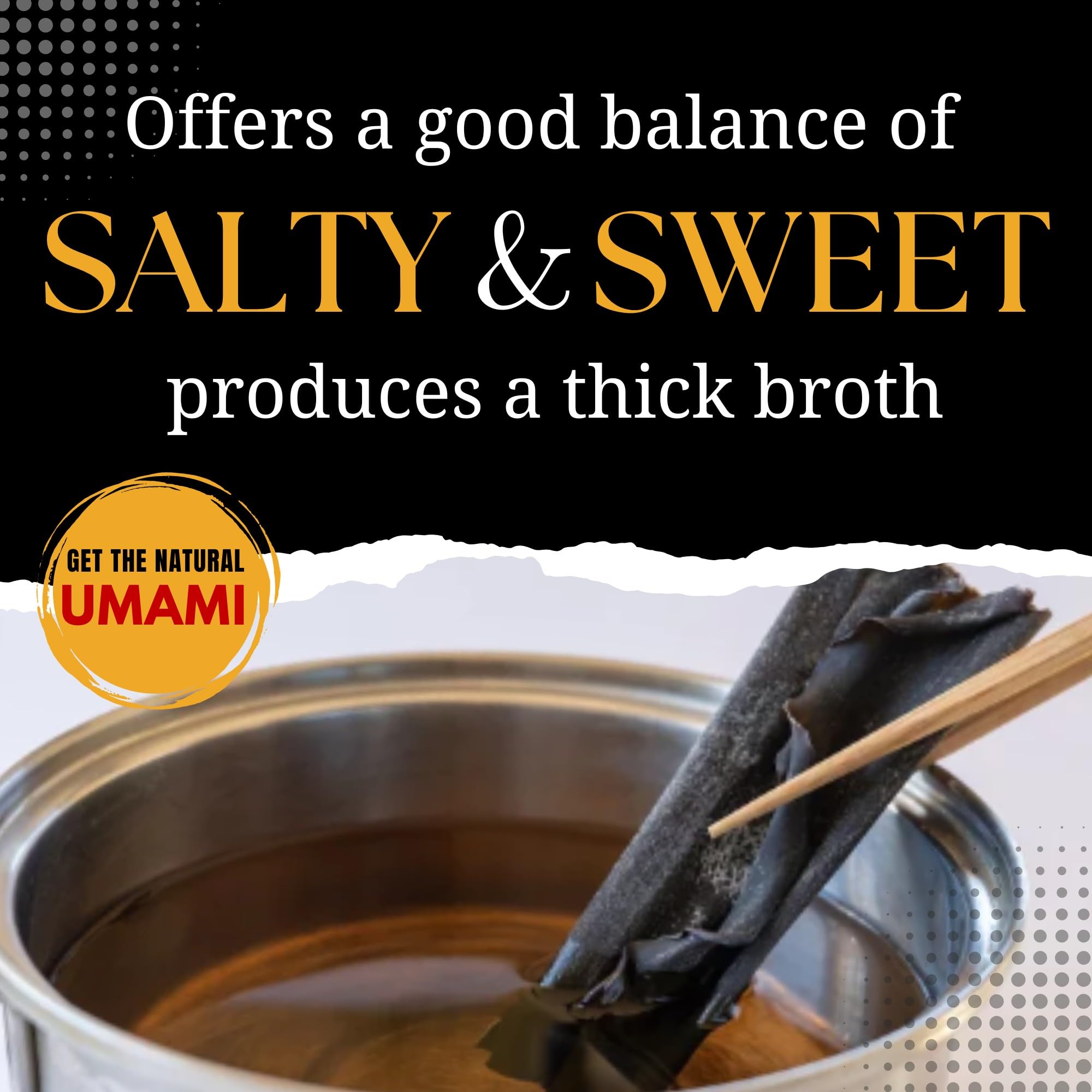 Hokkaido Sweet Kelp, Natural Umami, Wild Kombu from Hokkaido | No preservatives, No additives, Non-GMO | Japanese Dried Seaweed | 3.5oz (100g) by SUI