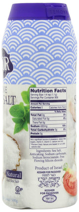 LiOR Fine Sea Salt Shaker Large, 17.6-Ounce Jars (Pack of 15)