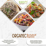 Big Green Organic Food- Organic Buckwheat Capellini, 8.8oz, 100% buckwheat, Gluten-Free, Non-GMO (1 Pack)