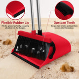 MOPPLEX Broom and Dustpan Set Combo, Kitchen Broom and Dustpan for Easy Sweeping, Premium Broom and Dustpan Set for Home Cleaning, Perfect Dust Pan