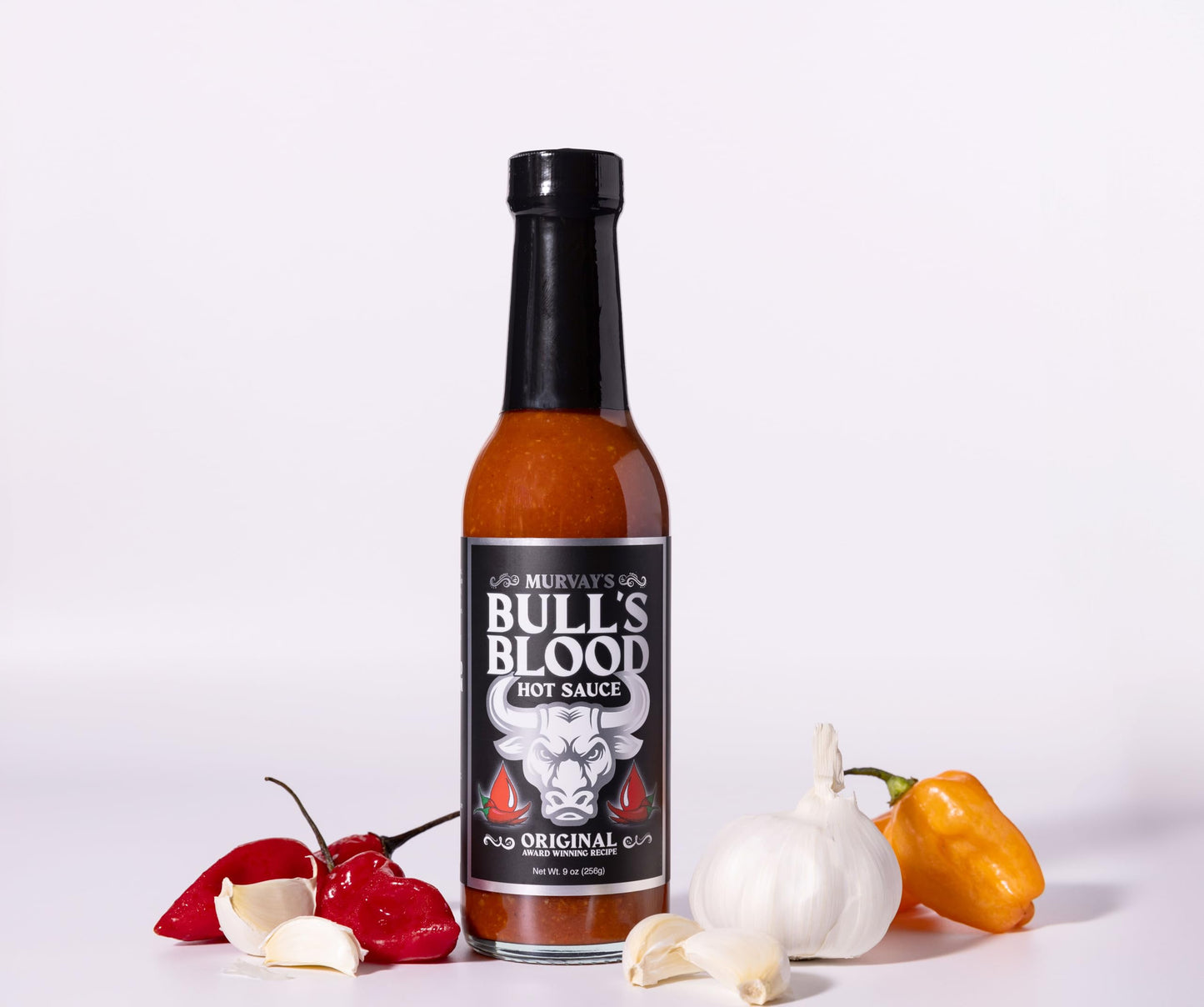 Murvay's Bull's Blood Hot Sauce - Organic Gourmet Hot Sauce Handcrafted in USA- Award-Winning Recipe with Jalapeno & Habanero Peppers - Premium