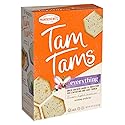 Manischewitz Tam Tams Everything Snack Crackers, 9.6-Ounce Boxes (Pack of 4)