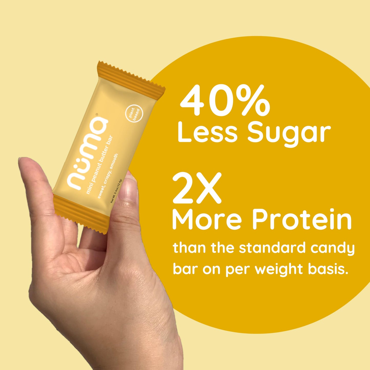 Assorted Mini Peanut Butter Bars, loose lb bulk, vegan high protein low sugar, 4 flavor variety, all natural, gluten free, plant based, individually