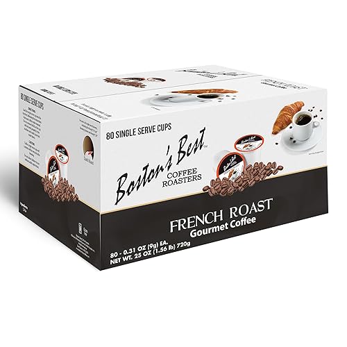 Boston’s Best - Rich & Bold French Roast Gourmet Delectable Dark Roast Coffee, Compatible with Keurig Coffee Maker - 1 Count (80 Single Serve Cups)
