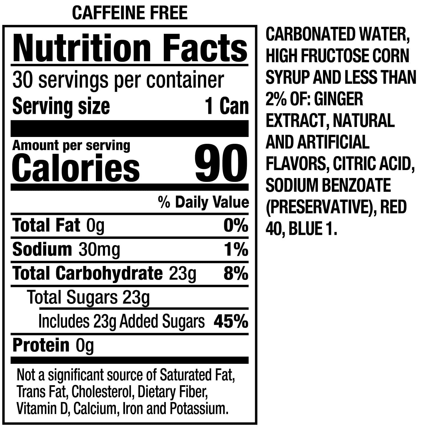 Canada Dry Cranberry Ginger Ale - 7.5 Fl Oz, 30 Count