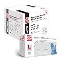 Rhino BASIC Blue Nitrile Exam Gloves - Latex-Free & Powder-Free - NGPF-7003 (Case of 1,000), Large