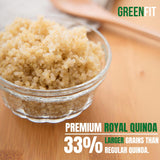 Greenfit Royal Organic White Quinoa | Non-GMO, Gluten-Free, Vegan, and Organic | Complete Protein, High Fiber, Low-Calorie White Quinoa | (10 Pound - Pack of 1)