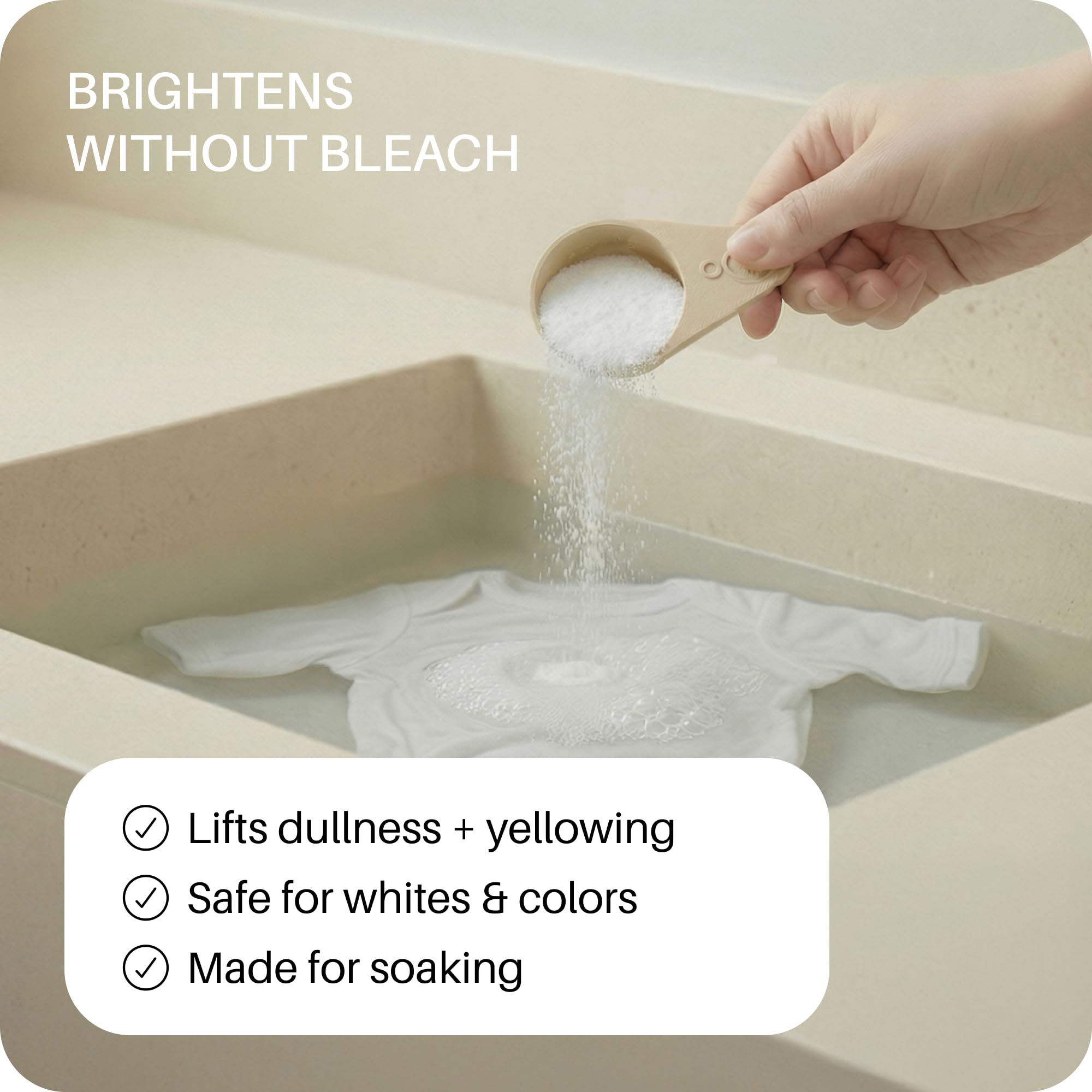 Everneat Bright Oxygen Bleach | Oxygen + Enzyme Booster with Phosphodiesterase | Non-Chlorine, Fragrance-Free, Refillable | Brightens Whites, Lifts