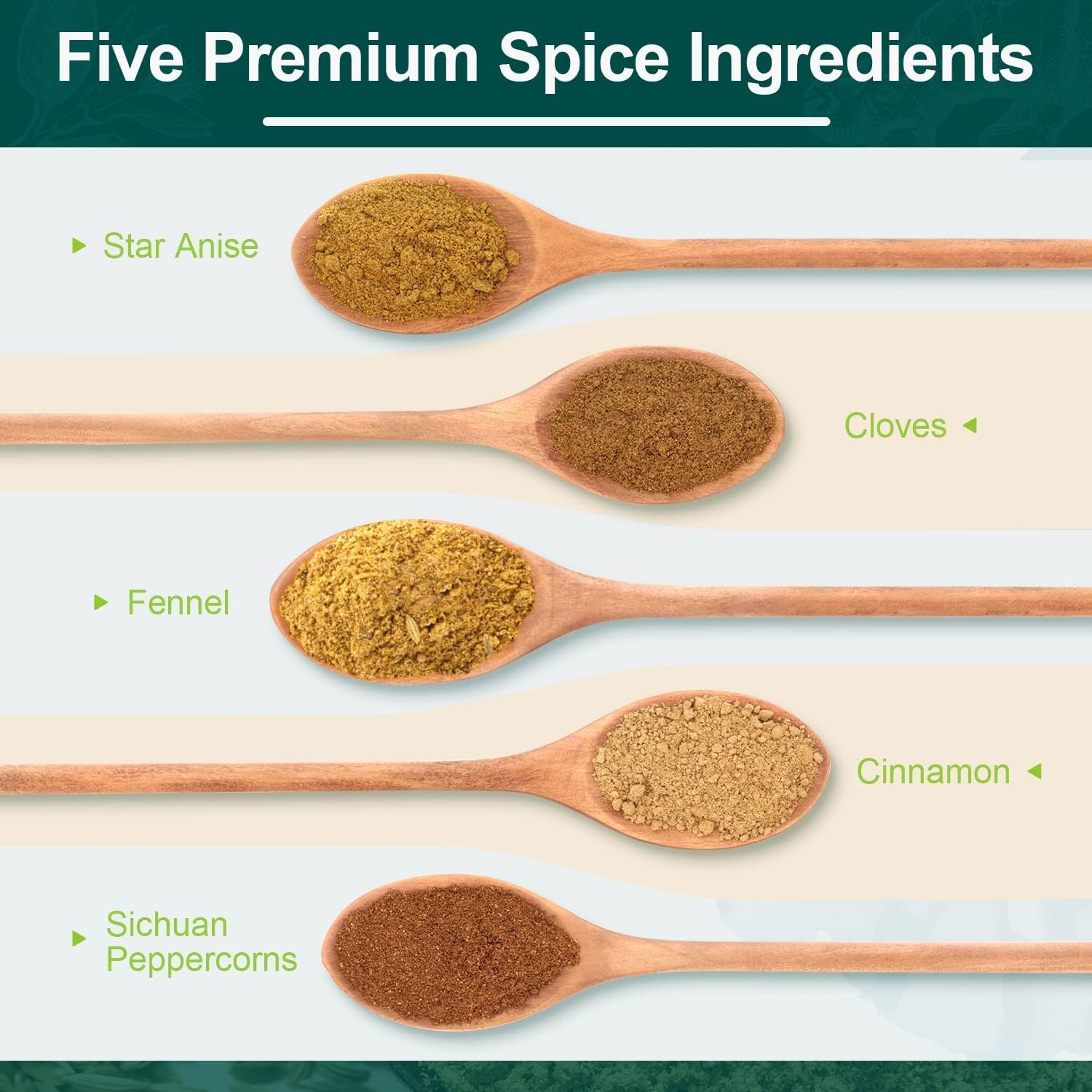 Soeos Chinese Five Spice Pack of 36? 4oz*36?, Five Spice Powder, Five Spice Chinese Seasoning Non-GMO, Non-irradiated, No preservatives, No MSG