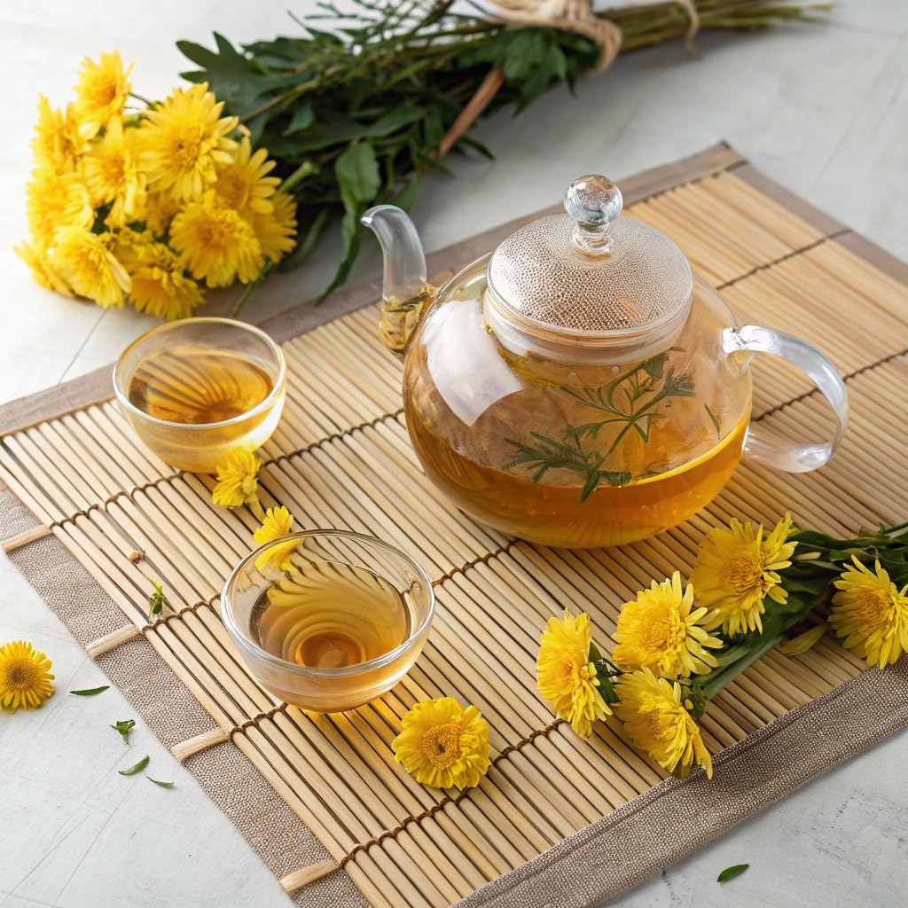 FullChea - Top Grade Chinese Chrysanthemum Tea - 3.52oz/100g - Premium Natural Dried Chrysanthemum Flower - Tai Ju Herbal Tea Loose Leaf - Non-GMO