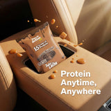 Munch Better Dulce de Leche Brownies - 12 Individually Wrapped Bars, 15g Protein, 7g Collagen, Gluten-Free, Soft Baked Snack with Rich Caramel Flavor