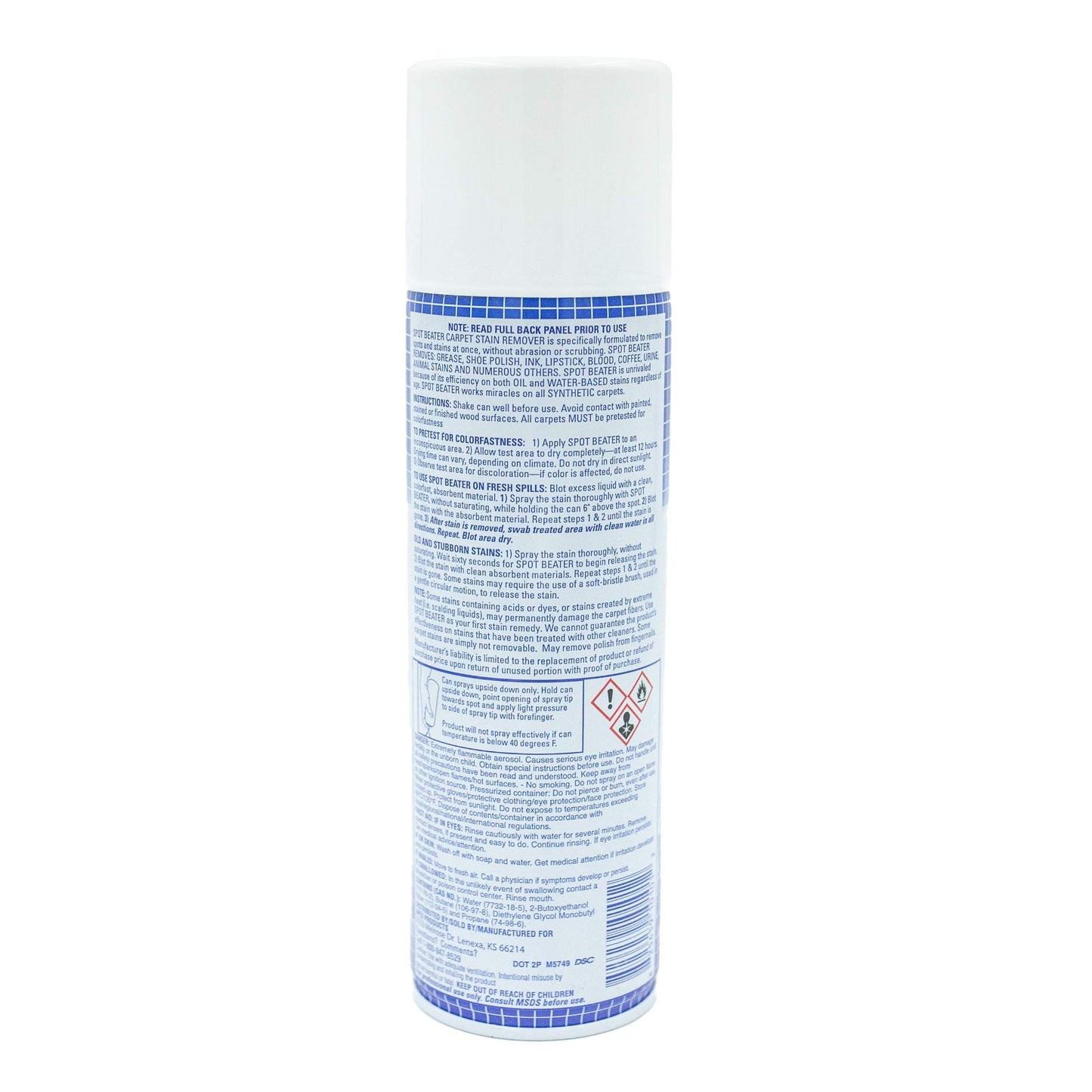 Spot Beater Instant Carpet Spot Remover for Fresh, Old & Stubborn Stains Such as Oil, Grease, Ink, Lipstick, Coffee, Pet Stains & More, 16 Oz, Pack