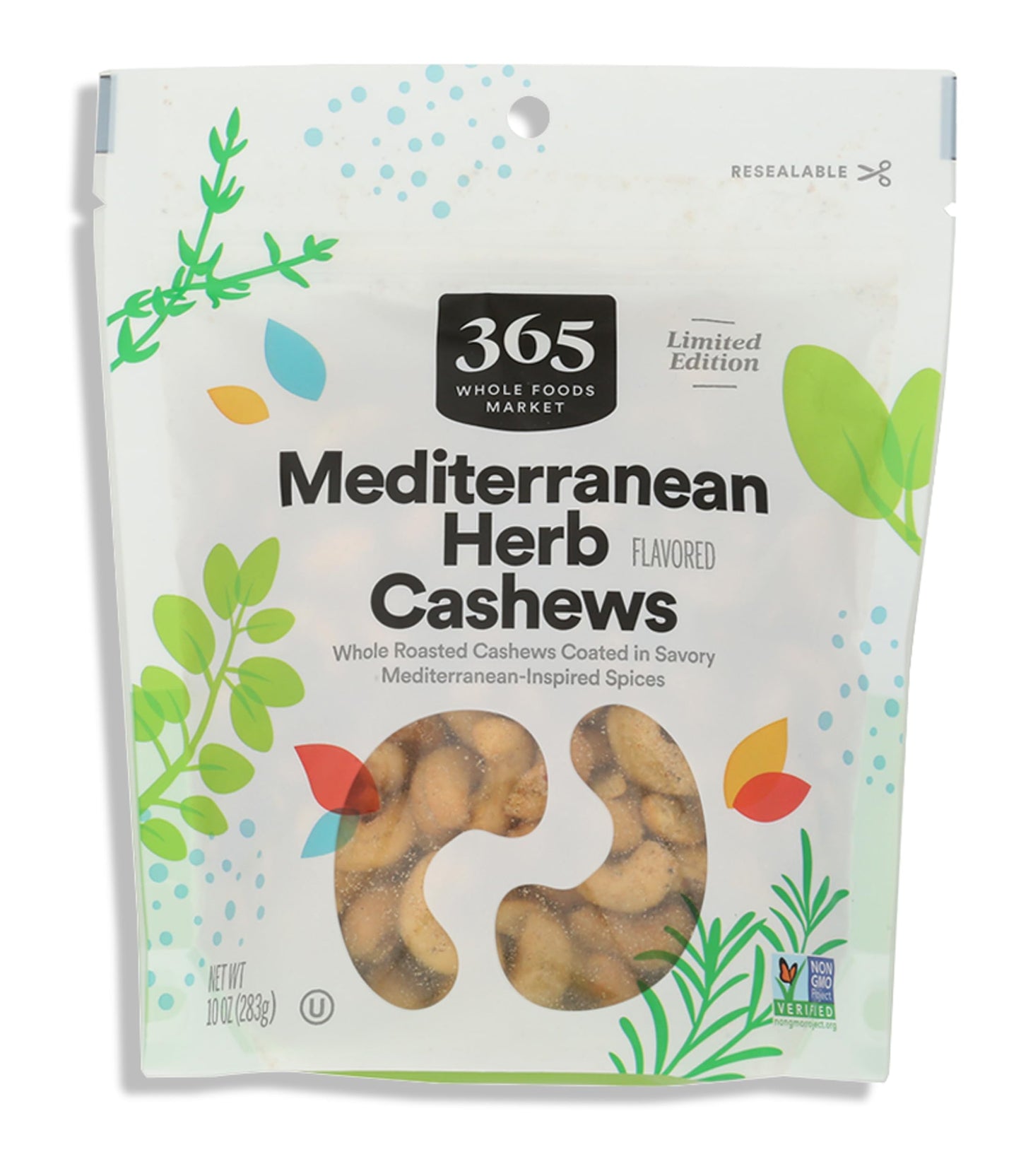 365 by Whole Foods Market Mediterranean Herb Flavored Cashews, 10 OZ