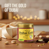 ANDREANO Dubai Gold Chocolate Hazelnut Pistachio Cream with Manuka Honey - Crispy Kataifi Spread - Gourmet Dessert Filling & Chocolate Treat - 7.2 oz