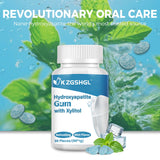 Remineralizing Gum with Nano-Hydroxyapatite & Xylitol, 90 Pieces, Good for Teeth Remineralization, Sugar-Free Mint Chewing Gum with Xylitol, Two pills